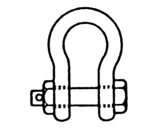 IMPA手冊(cè) 編號(hào)233577螺栓連接不銹鋼卸扣(圖1)