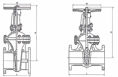 Z41H,Z45H德標(biāo)法蘭閘閥(圖1)