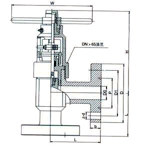 J47Y,J67Y高壓平衡角式截止閥(圖1)