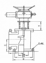 J944X電動角式排泥閥(圖1)