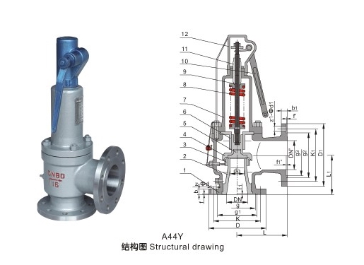 A44Y,A48Y蒸汽安全閥(圖1)