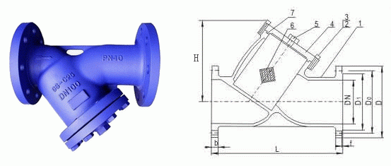 GL41H法蘭德標過濾器(圖1)