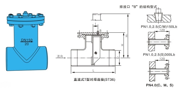 ST36對(duì)焊連接直流式T型過濾器(圖5)