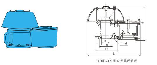 QHXF-89全天候防凍呼吸閥(圖1)