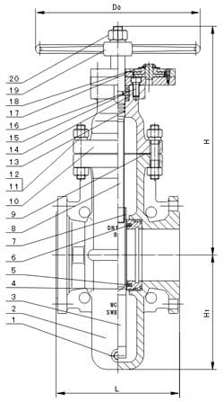 Z47WF燃?xì)鈱Ｓ闷桨彘l閥(圖1)