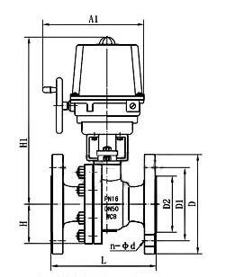 Q941F電動(dòng)開關(guān)球閥(圖1)