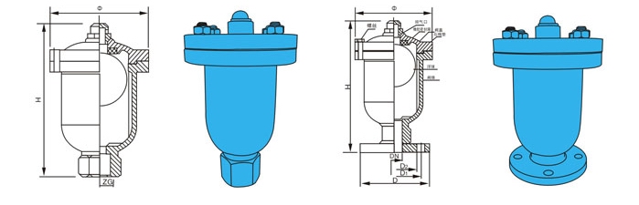 QB1法蘭式單口排氣閥(圖1)