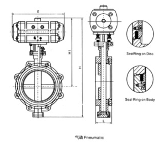 Marine lug pneumatic butterfly valve (Figure 1)