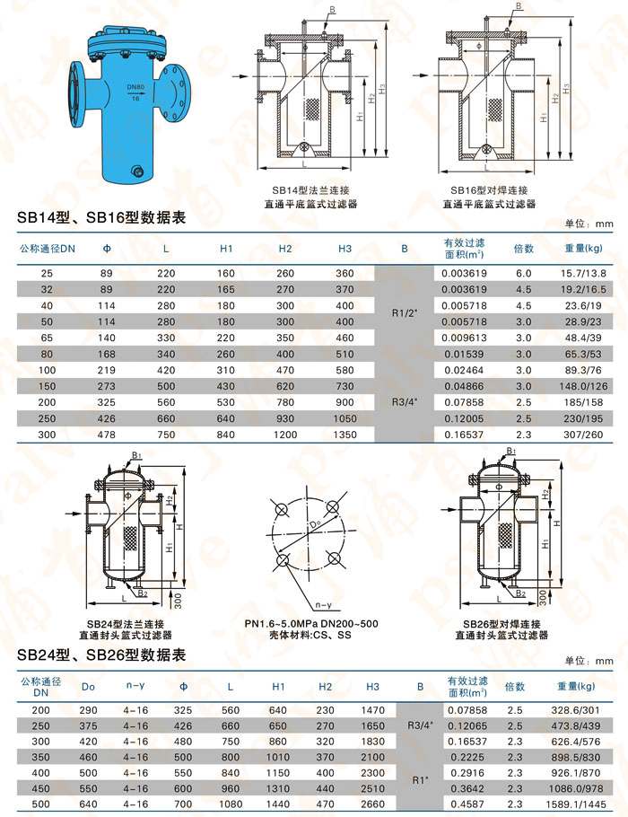 籃式過濾器(圖1)