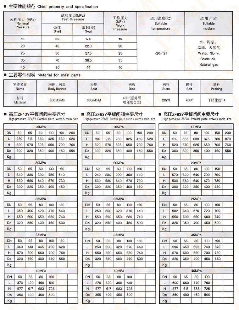 高壓平板閘閥(圖2)